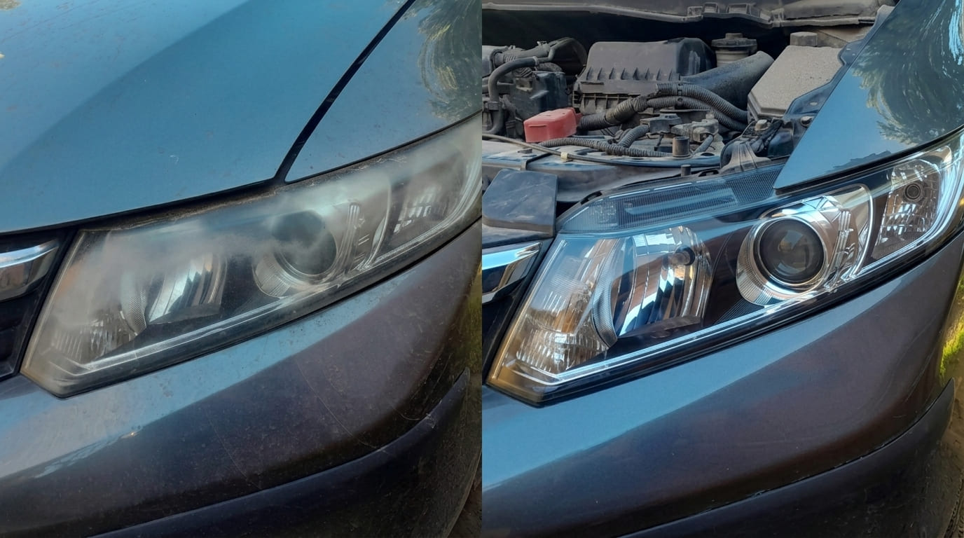 Pulido de opticas antes despues 2